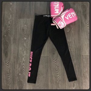 Nike Pink & Black Just Do It Leggings